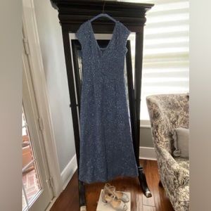 Mother of Bride/Groom Dress Oleg Cassini Steel Blue Size 14 Fits up to a size 16
